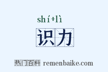 识力是什么意思的图片